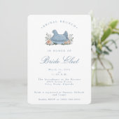 Invitation de mariage vintage poule (Debout devant)