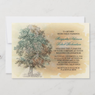 invitation de mariage vintage rustique