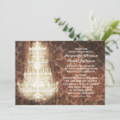 invitation de mariage vintage rustique (Debout devant)