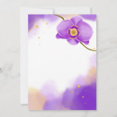 invitation de mariage violet gladiolus (Dos)