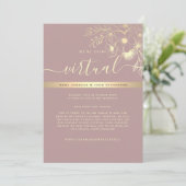 Invitation de mariage virtuel moderne (Debout devant)