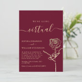 Invitation de mariage virtuelle (Debout devant)