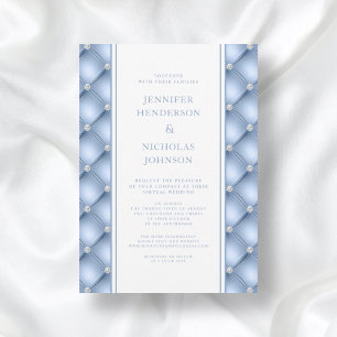 Invitation de mariage virtuelle à touffes de diama