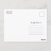 Invitation de mariage virtuelle en ligne (Dos)