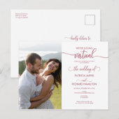 Invitation de mariage virtuelle en ligne (Devant / Derrière)