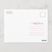 Invitation de mariage virtuelle en ligne (Dos)