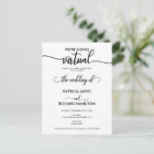Invitation de mariage virtuelle en ligne (Debout devant)