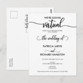 Invitation de mariage virtuelle en ligne (Devant / Derrière)