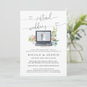 Invitation de mariage virtuelle | Ordinateur porta (Debout devant)