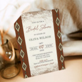 Invitation de mariage western Aztèque, Rustique Bo