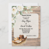 Invitation de mariage western Country Cowboy (Devant)