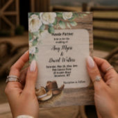 Invitation de mariage western Country Cowboy