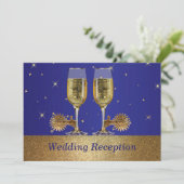 Invitation de mariage Western Cowboy Cowgirl Récep (Debout devant)