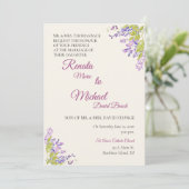 Invitation de mariage Wisteria (Debout devant)