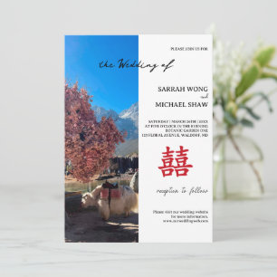 Invitation de mariage Yak chinois