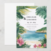 Invitation de mariage Zakynthos Zante Grèce (Devant / Derrière)