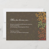 Invitation de Mariages de automne fantasques (Dos)
