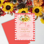 Invitation de Mariages de automne rustiques "Tombe