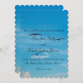 Invitation de Mariages de vol (Devant / Derrière)