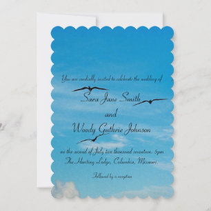 Invitation de Mariages de vol