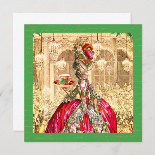 Invitation de Marie Antoinette (Devant / Derrière)
