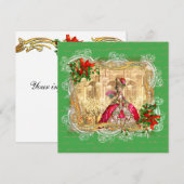 Invitation de Marie Antoinette Christmas Versaille (Devant / Derrière)