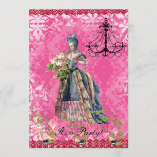 Invitation de Marie de roses indien