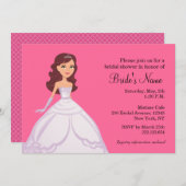 Invitation de mariée à la douche nuptiale (Devant / Derrière)