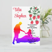 Invitation de mariée avec marié (Debout devant)