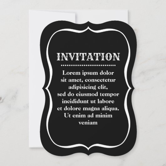 Invitation de mariée crâne (Dos)