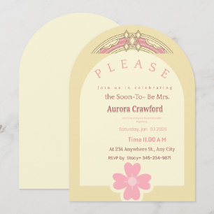 Invitation de mariée de luxe classique Élégant
