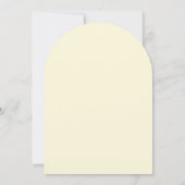 Invitation de mariée de luxe classique | Élégant (Dos)
