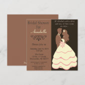 Invitation De Mariée Et De Fille À La Douche (Devant / Derrière)