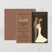 Invitation De Mariée Et De Fille À La Douche (Devant / Derrière)