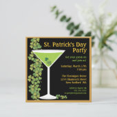 Invitation de Martini de shamrock de jour de St (Debout devant)