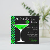 Invitation de Martini de shamrock de jour de St (Debout devant)