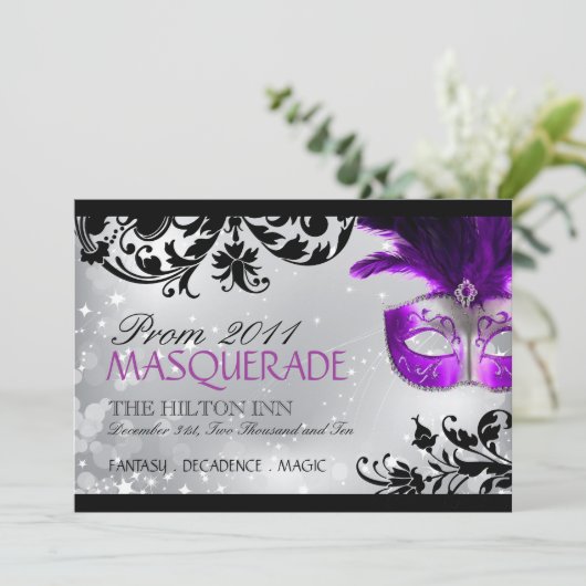 Invitation de mascarade (Debout devant)