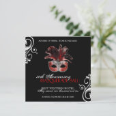 Invitation de mascarade de Halloween (Debout devant)