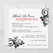Invitation de mascarade de Halloween (Dos)