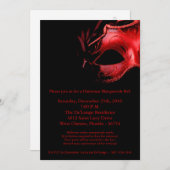 invitation de masque de boule de mascarade de Noël (Devant / Derrière)