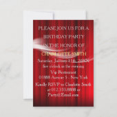 Invitation de masque vénitien personnalisée (Dos)