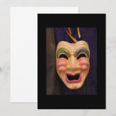 Invitation de masques vénitiens (Devant / Derrière)