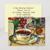 Invitation De matin de retraite d'invitations toujours la vie (Devant / Derrière)