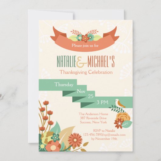 Invitation de Medley Flower (Devant)