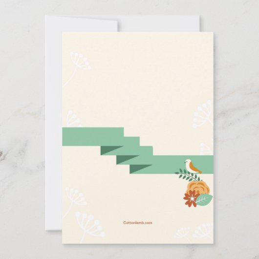 Invitation de Medley Flower (Dos)