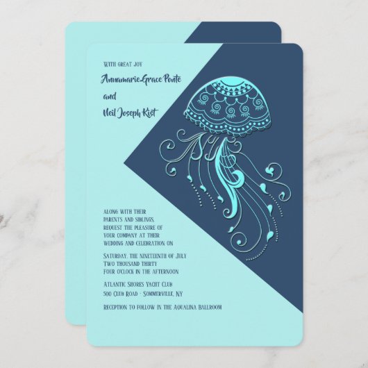 Invitation de méduses (Devant / Derrière)