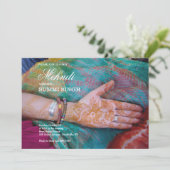 Invitation de Mehndi à la main (Debout devant)