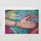 Invitation de Mehndi de la main (Devant)