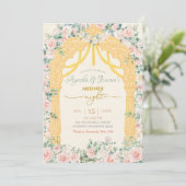 Invitation de Mehndi Rose Sauge (Debout devant)