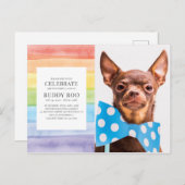 Invitation de mémorial d'animal de compagnie à ray (Devant / Derrière)